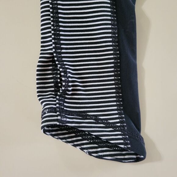 Zella Women's Black Stripe Full Zip Jacket Mesh Inserts - Picture 9 of 14